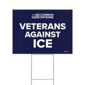 Veterans Against ICE Yard Sign