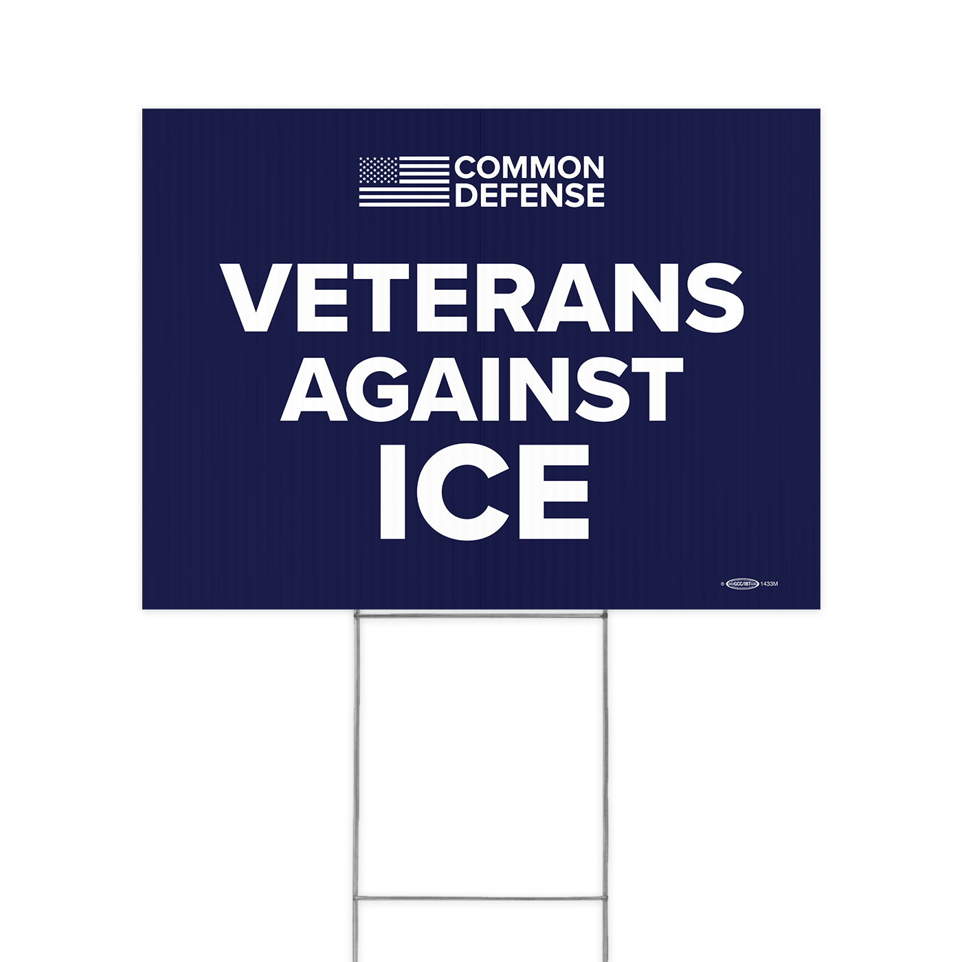 Veterans Against ICE Yard Sign
