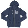 Common Defense Logo Navy Zip Hoodie