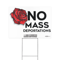 No Mass Deportations Yard Sign